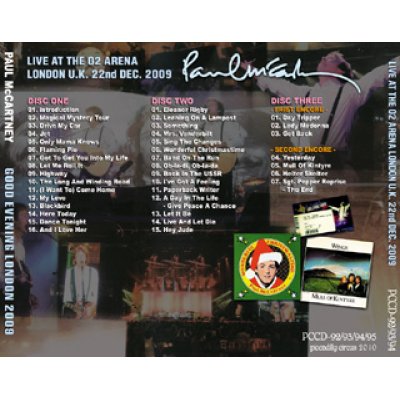 画像2: PAUL McCARTNEY / GOOD EVENING LONDON 2009 【3CD】