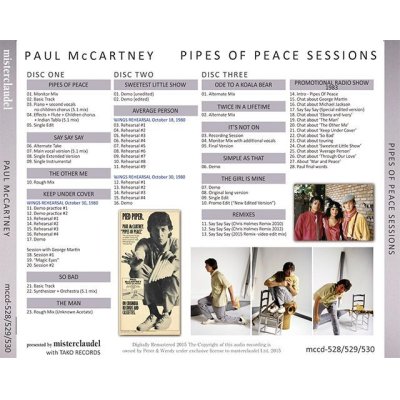 画像2: PAUL McCARTNEY / PIPES OF PEACE SESSIONS 【3CD】