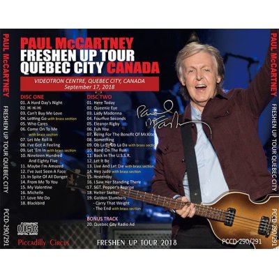 画像2: PAUL McCARTNEY / FRESHEN UP TOUR QUEBEC CITY 2018 【2CD】