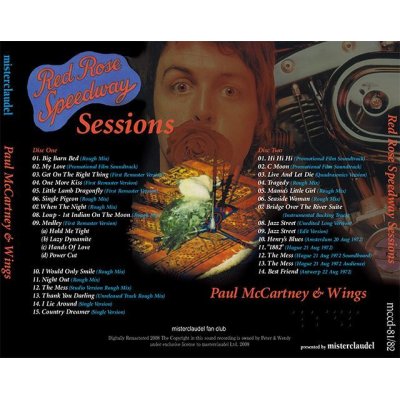 画像2: PAUL McCARTNEY / RED ROSE SPEEDWAY SESSIONS 【2CD】
