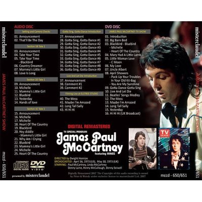 画像2: PAUL McCARTNEY / JAMES PAUL McCARTNEY SHOW 【CD+DVD】