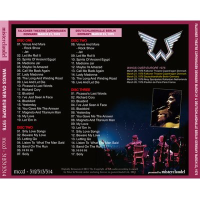 画像2: PAUL McCARTNEY / WINGS OVER EUROPE 1976 【3CD】