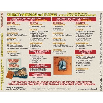 画像2: GEORGE HARRISON / COMPLETE PERFORMANCE OF BANGLADESH CONCERT 4CD