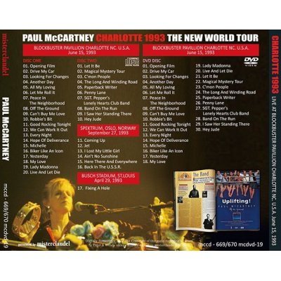 画像2: PAUL McCARTNEY / CHARLOTTE 1993 【2CD+DVD】