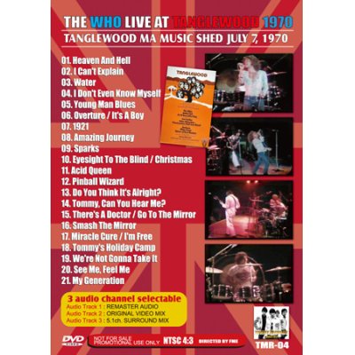 画像2: THE WHO / LIVE AT TANGLEWOOD 1970 【1DVD】