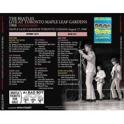 画像2: THE BEATLES / LIVE AT MAPLE LEAF GARDENS 1966 【2CD】