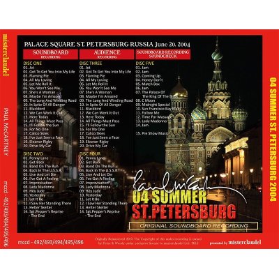 画像2: PAUL McCARTNEY / 04 SUMMER ST.PETERSBURG 【5CD】