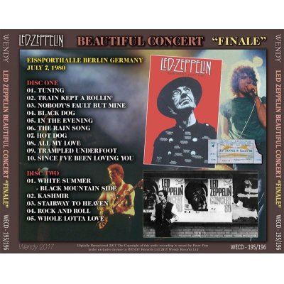 画像2: LED ZEPPELIN / BEAUTIFUL CONCERT "FINALE" BERLIN 【2CD】