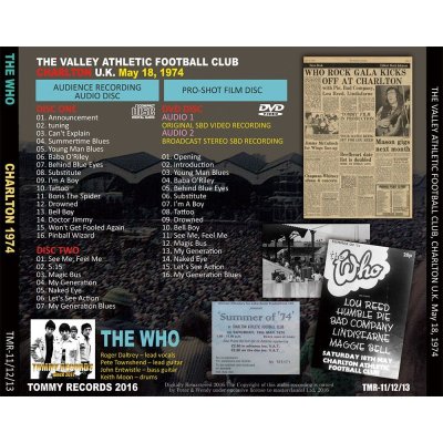 画像2: THE WHO / CHARLTON 1974 【2CD+DVD】