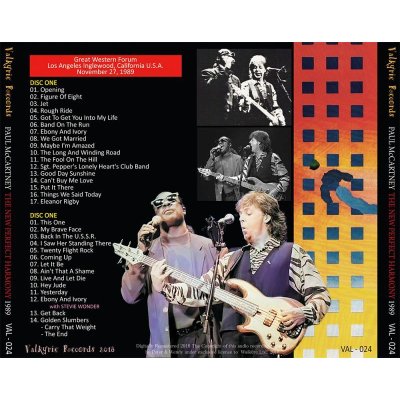 画像2: PAUL McCARTNEY / THE NEW PERFECT HARMONY 1989 【2CD】