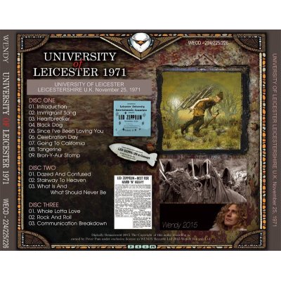 画像2: LED ZEPPELIN / UNIVERSITY OF LEICESTER 1971 【3CD】