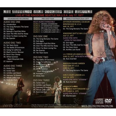 画像2: LED ZEPPELIN / YOUR KINGDOM COME SEATTLE 1977 【3CD+3DVD】