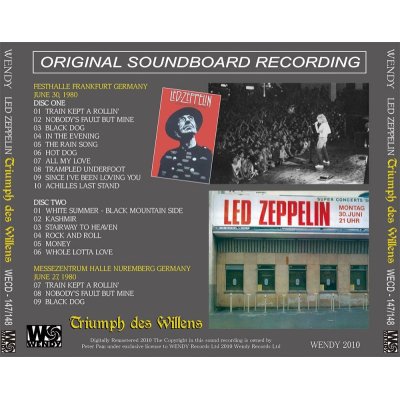画像2: LED ZEPPELIN / TRIUMPH DES WILLENS 【2CD】