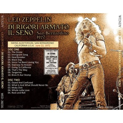 画像2: LED ZEPPELIN / DI RIGORI ARMATO IL SENO 1972 【2CD】