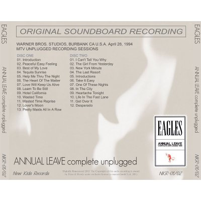 画像2: EAGLES / ANNUAL LEAVE complete unplugged 【2CD】