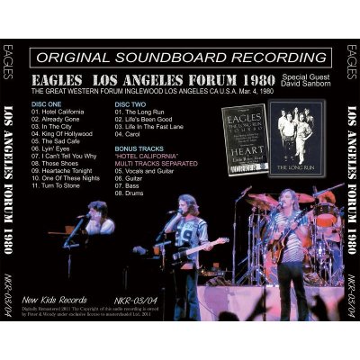 画像2: EAGLES / LOS ANGELES FORUM 1980 【2CD】