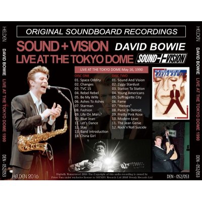 画像2: DAVID BOWIE / LIVE AT THE TOKYO DOME 1990 【2CD】