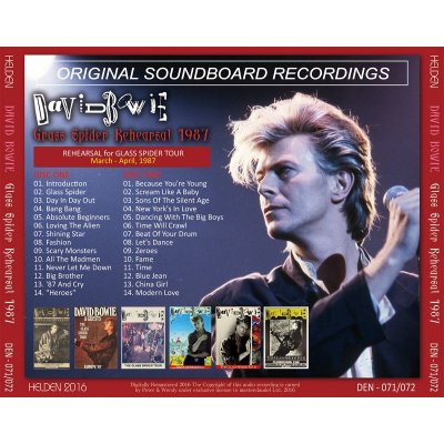 画像2: DAVID BOWIE / GLASS SPIDER REHEARSAL 1987 【2CD】