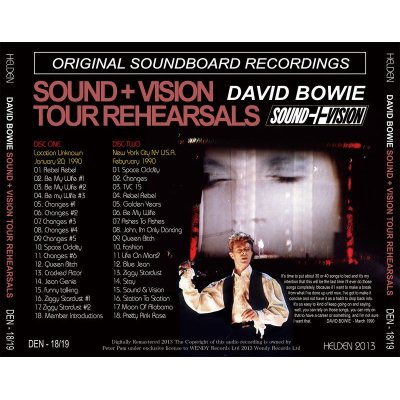 画像2: DAVID BOWIE / SOUND + VISION TOUR REHEARSALS 【2CD】