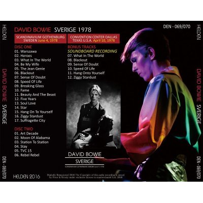 画像2: DAVID BOWIE / SVERIGE 1978 【2CD】