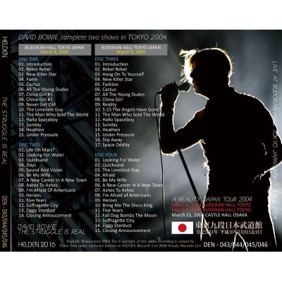 画像2: DAVID BOWIE / THE STRUGGLE IS REAL - BUDOKAN TWO SHOWS 2004 - 【4CD】