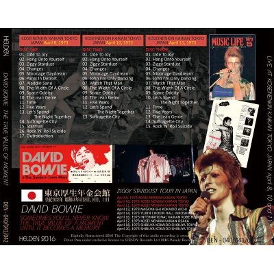 画像2: DAVID BOWIE / THE TRUE VALUE OF A MOMENT 【3CD】