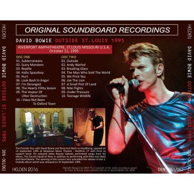 画像2: DAVID BOWIE / OUTSIDE ST.LOUIS 1995 【2CD】