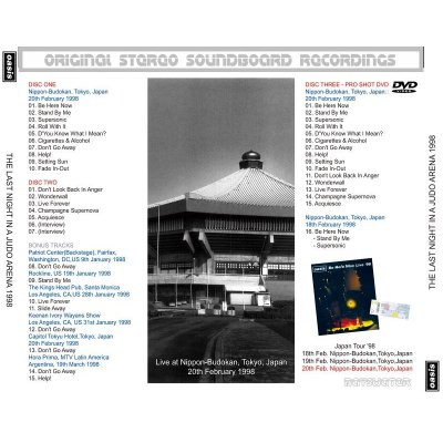 画像2: OASIS 1998 THE LAST NIGHTS IN A JUDO ARENA 2CD+DVD