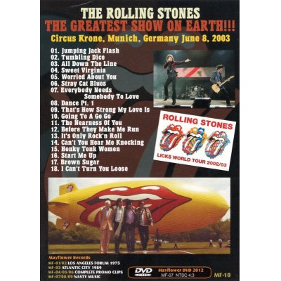 画像2: THE ROLLING STONES / THE GREATEST SHOW ON EARTH 【DVD】