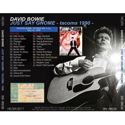 画像2: DAVID BOWIE / JUST SAY GNOME 【2CD】