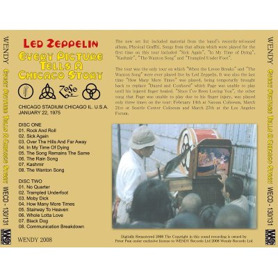 画像2: LED ZEPPELIN / EVERY PICTURE TELLS A CHICAGO STORY 【2CD】