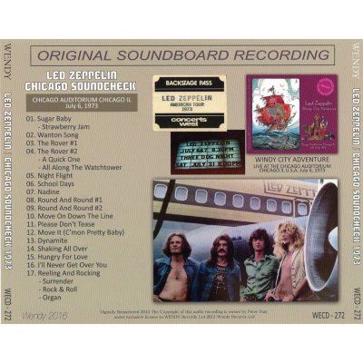 画像2: LED ZEPPELIN / CHICAGO SOUNDCHECK 1973 【1CD】