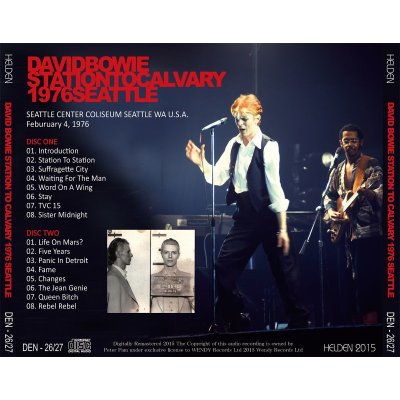 画像2: DAVID BOWIE / STATION TO CALVARY SEATTLE 1976 【2CD】