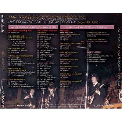 画像2: THE BEATLES / LIVE FROM THE SAM HOUSTON COLISEUM 1965 【2CD+DVD】