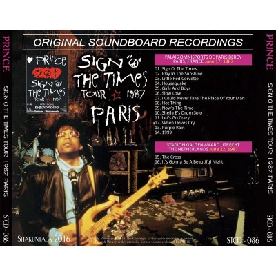 画像2: PRINCE / SIGN OF THE TIMES 1987 PARIS 【1CD】