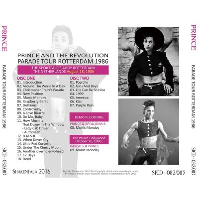 画像2: PRINCE / PARADE TOUR ROTTERDAM 1986 【2CD】