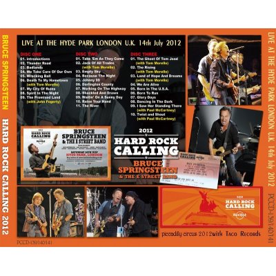 画像2: BRUCE SPRINGSTEEN / HARD ROCK CALLING 2012 【3CD】