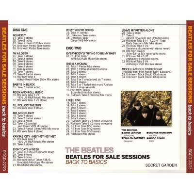 画像2: THE BEATLES / BEATLES FOR SALE SESSIONS 【2CD】