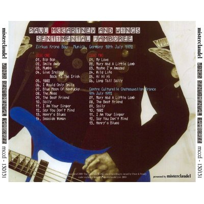 画像2: PAUL McCARTNEY / SENTIMENTAL JAMBOREE 【2CD】