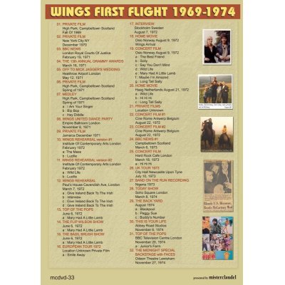 画像2: PAUL McCARTNEY / WINGS FIRST FLIGHT 1969-1974 【DVD】