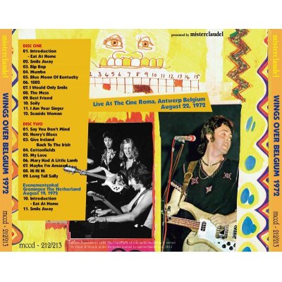 画像2: PAUL McCARTNEY / WINGS OVER BELGIUM 1972 【2CD】