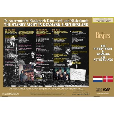 画像2: THE BEATLES / STARRY NIGHT IN DENMARK & THE NETHERLANDS 【2CD+DVD】