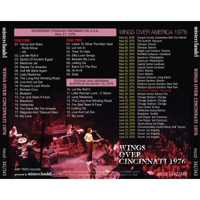 画像2: PAUL McCARTNEY / WINGS OVER CINCINNATI 1976 【2CD】