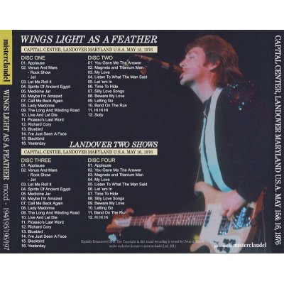 画像2: PAUL McCARTNEY / LIGHT AS A FEATHER 【4CD】