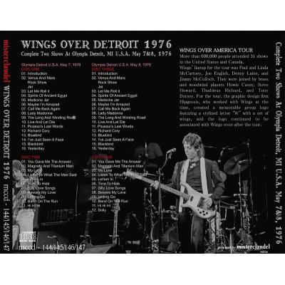 画像2: PAUL McCARTNEY / WINGS OVER DETROIT 1976 【4CD】