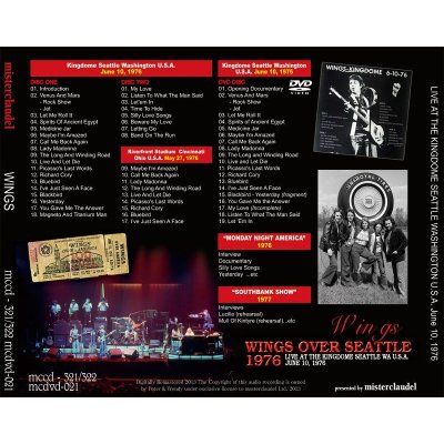 画像2: PAUL McCARTNEY / WINGS OVER SEATTLE 1976 【2CD+DVD】