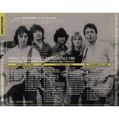 画像2: PAUL McCARTNEY / PUGIN'S HALL REHEARSALS 1980 【5CD】