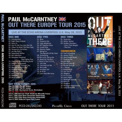 画像2: PAUL McCARTNEY / OUT THERE EUROPE ECHO ARENA LIVERPOOL 【3CD】