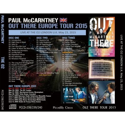 画像2: PAUL McCARTNEY / OUT THERE EUROPE THE O2 【3CD】