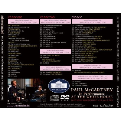 画像2: PAUL McCARTNEY / IN PERFORMANCE AT THE WHITE HOUSE 2010 【2CD+DVD】
